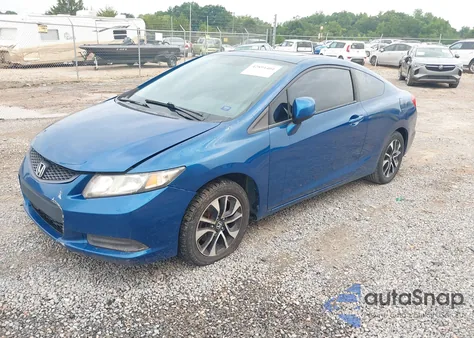 2013 Honda Civic Cpe Ex из США, поврежденный, VIN 2HGFG3B87DH519057
